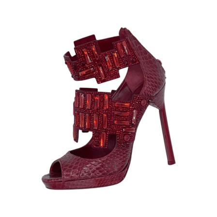 Jimmy Choo Pre-owned Pre-ownedLæderheels Rød, Dame Vintage Sko, Størrelse: 36 EU