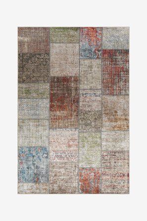 KM Home - Matto Amber - Monivärinen - Sileät matot - 200X290 - - Homeroom