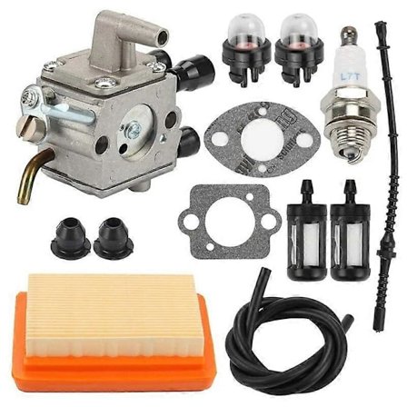 Kaasuttimen ilmansuodatin polttoaineen korjaussarja sopii Stihl FS120 FS200 FS250 FS300 FS350 FR450 Trimmeriin