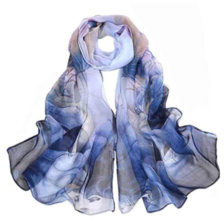Tørklæder til kvinder Letvægts Fashion Tørklæder Print Blomstermønster Tørklæde Sjal Wraps, W03