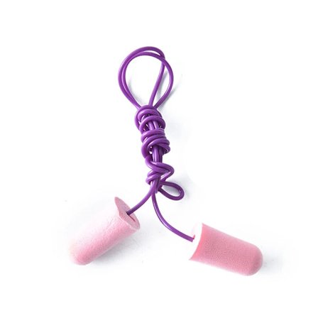 Bløde silikone ørepropper med ledning, ørebeskytter, støjreducerende ørepropper, høreværn, genanvendelige