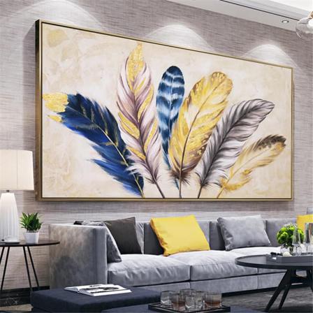 Full 5d Diy Diamond Painting Cross Stitch Feather Art Broderi Mo Som På Bilden 1 60x80cm