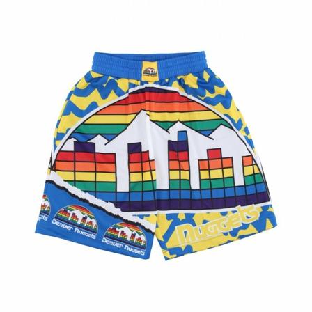 Mitchell & Ness basketball shorts nba jumbotron 2.0 mesh short hardwood classics dennug Blå, Herre Træning