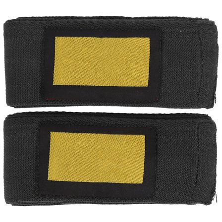 1 Par Boxningslindor Bomull Elastisk Muay Thai Handlindor Bandage för Män Kvinnor Svart