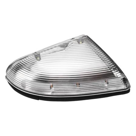 Hvit Venstre Sidespeil Blinklys 68064948AA Erstatning for Dodge RAM 1500 2500 2009‐2014