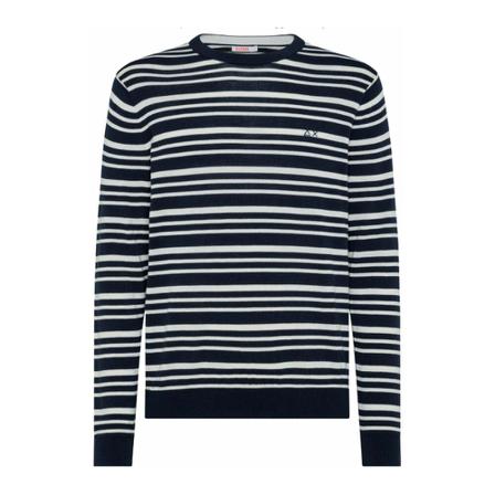 Sun68, Round-neck Knitwear Niebieski, Mężczyzna, Rozmiar: L