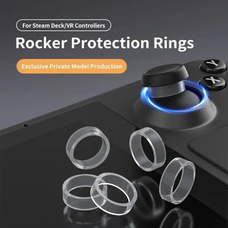 12 stk. Joystick-deksel Silikon Joystick-ring Joystick-beskyttere