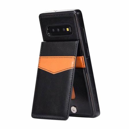 Smart Robust Skal med Kortfack - Samsung Galaxy S10 Plus Svart