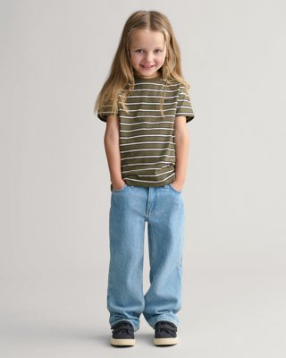 GANT - Jeans med relaxed fit for barn light blue