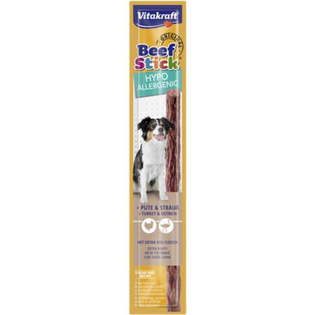 Vitakraft - Beefstick Allergivennlig 12 g - Hund - Hundegodbiter & tyggebein - Myke tyggestrips - ZOO.no