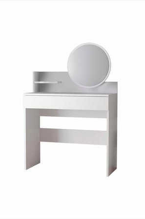 Hanah Home - Make Up Table Harmony Mini Round - Hvid - Skriveborde - Fra Homeroom