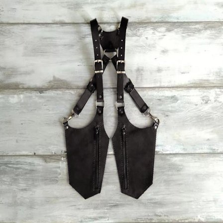 Middelalderlig Tyverisikker Skjult Underarm Rem Taske Viking Vest Lomme Telefon Skuldertaske Dobbelt Taske Skjult Håndtaske Pakke