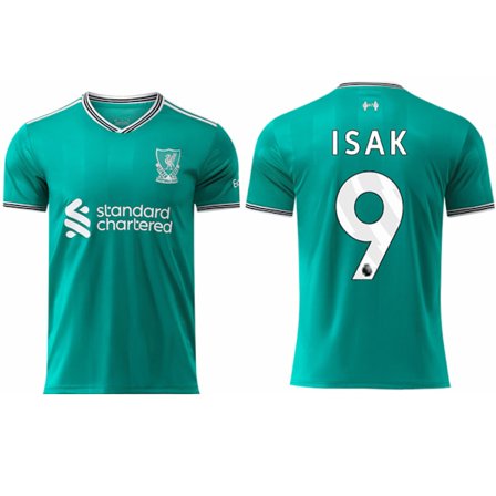25-26 Liverpool F.C. Udebane Tredje NO.9 ISAK Trænings Fodbold T-shirt S-2XL