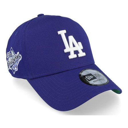 New Era - MLB Blå adjustable Kasket - Los Angeles Dodgers World Series Patch 9FORTY Royal A-Frame_Adjustable @ Hatstore