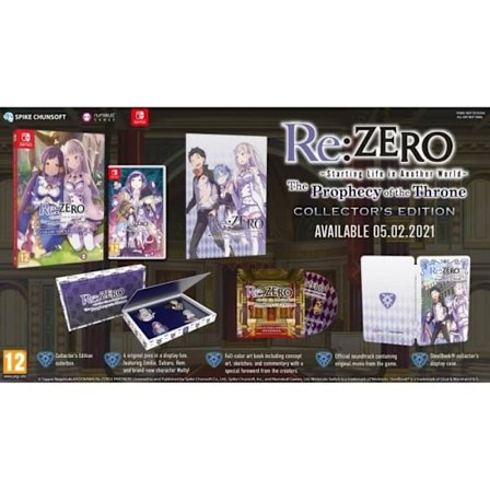 Videospil - Nintendo Switch - Re:Zero - Samlerudgave - Rollespil - Import UK - Cartridge