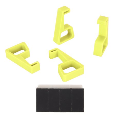 Pelikonsolin jäähdytysjalat Liukumaton vakaa pelikonsolin tukijalat PS4-konsolin lisävarusteet Keltainen