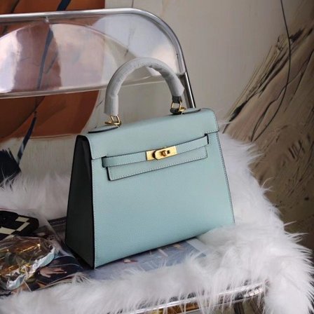 Handgjord Aquablå Medium Damväska Axelväska 25x10x19 Aquablå Medium storlek: 25*10*19