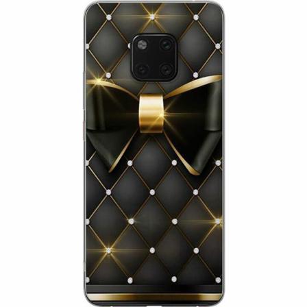 Huawei Mate 20 Pro Genomskinligt Skal Gyllene Rosett