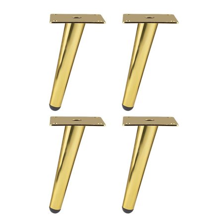 Møbelben Tilspidsede fødder GULD 20CM