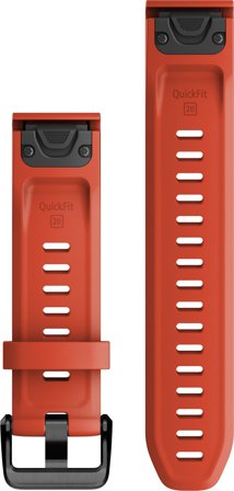 Garmin QuickFit 20 mm Flame Red Silicone Band