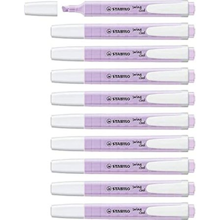 STABILO swing cool Pastel Edition highlighter - Pack x 10 - Lilac Mist