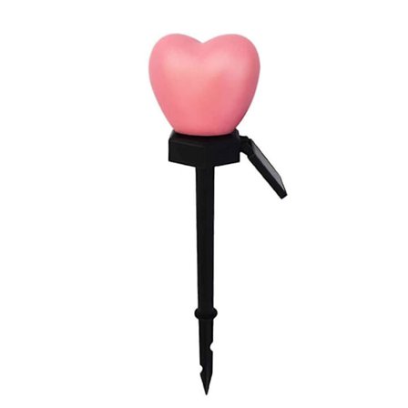 Utendørs hagebelysning hjerteformet solcelledrevet stibelysning romantisk