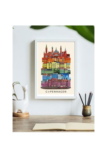 Copenhagen 2021 Small Poster Patterned Martin Schwartz