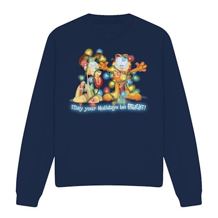 Garfield Unisex Vuxen Bright Holidays Sweatshirt S Marinblå