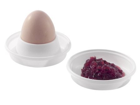 Duni Äggkopp plast vit 10cm 100/fp - Lyreco - Kök och servering - Engångsartiklar - Äggkopp