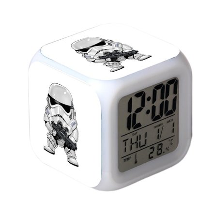 Star Wars Vekkerklokke Film The Force Awakens LED