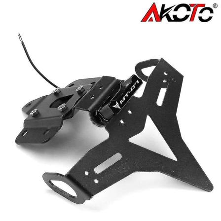Høy kvalitet for Yamaha Mt-07 Fz-07 Fz07 Mt07 2014 2015 2016 2017 2018 2019 2020 2021 skiltplateholderramme med LED-lys