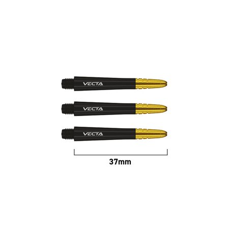 Winmau Vecta Shafts | Winmau.com Intermédiaire / Noir & Or