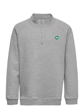 Lars Kids Half Zip Recycled Sweat-shirt Tröja Grå Kronstadt