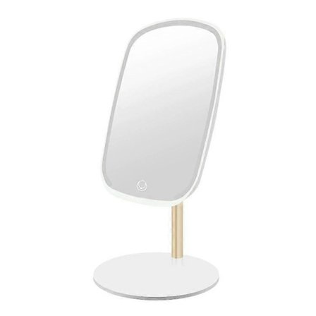 Højkvalitets Fancii Vægmonteret LED-belyst Makeupspejl - Genopladeligt Trådløst Kosmetisk Spejl