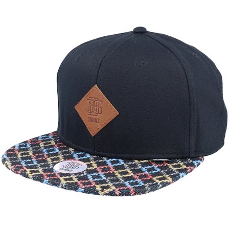 Djinns - Sort snapback Kasket - Inka Tag Rev. Black Snapback @ Hatstore