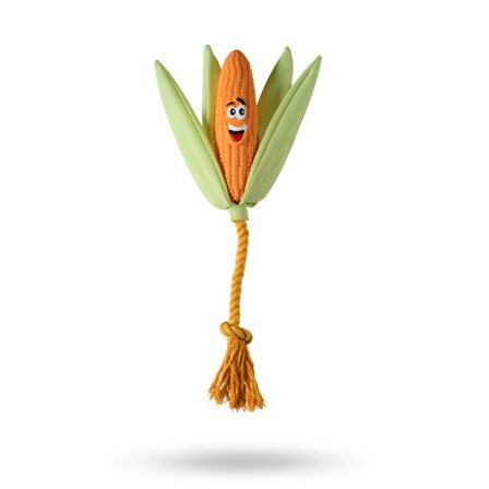 Companion - Companion majskolv med rep & pip - Hundleksaker