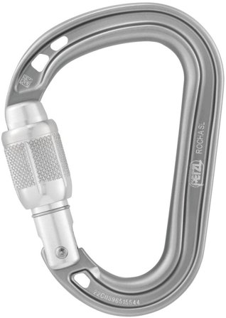 Petzl Rocha Screw-Lock Carabiner Grey Light gray