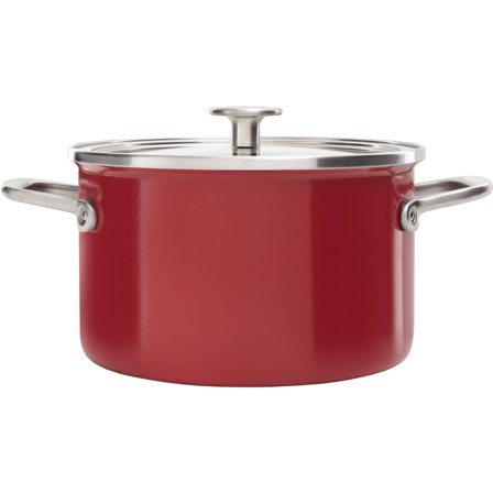 Kitchenaid Cookware Collection Gryde m/låg 20 cm, rød | KitchenOne