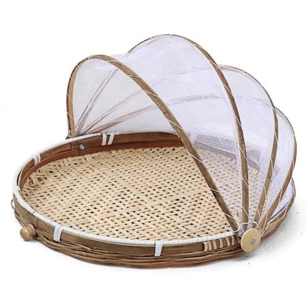 Brödkorg fruktkorg vävd bambu, bambu tältkorg med