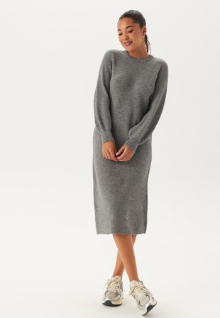 Object Collectors Item Objditte Re L/S Knit Midi Dress Klær