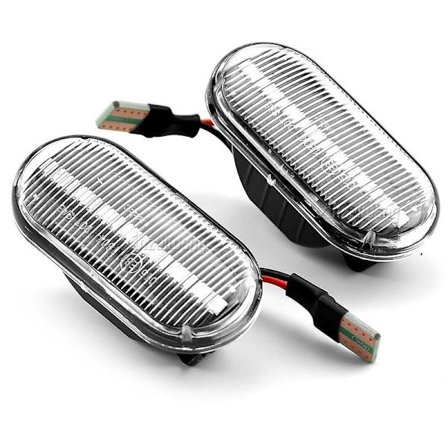 2 kpl Led Amber Sivuvalo Vilkkulamppu Nissan Tiida C11 Note E11 Ne11 Micra K12 Np300 Navara D40 Qashqai J10 [DB]