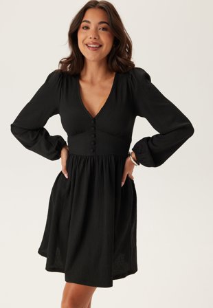 BUBBLEROOM Structure Button Mini Dress Vaatteet