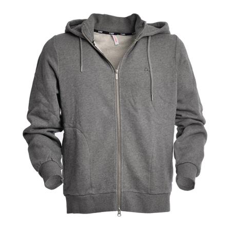Sun68, Full Zip Sweatshirt With Hood Grijs, Heren, Maat:L