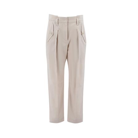 Brunello Cucinelli, Trousers Mb 053P8041_C7350 Beige, Dames, Maat:S