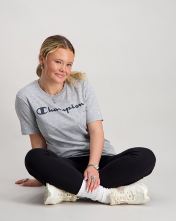 Champion SS Tee Harmaa T-paidat Tytöt - Kids Brand Store