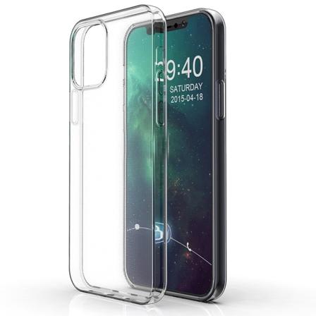 Skyddande FLOVEME Silikonskal - iPhone 12 Transparent/Genomskinlig