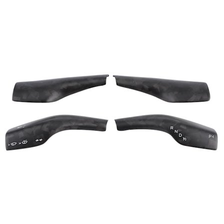 Matt smidd karbonfiber frontlyktbryter trim girskifterdeksel passer til Tesla Model 3 Model Y 17-20