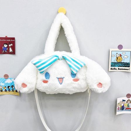 Kawaii Cinnamoroll Plyschväska Anime Handväskor Purin Dog Kuromi P
