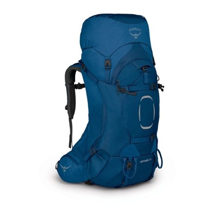 Osprey Aether 55 Men hiking backpacks Blue L/XL