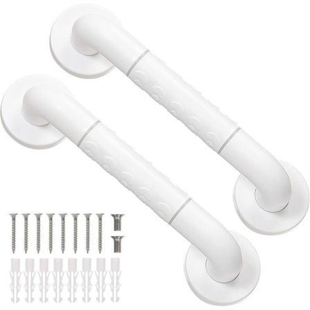 Rostfria badrumshandtag 30 cm 2 stycken